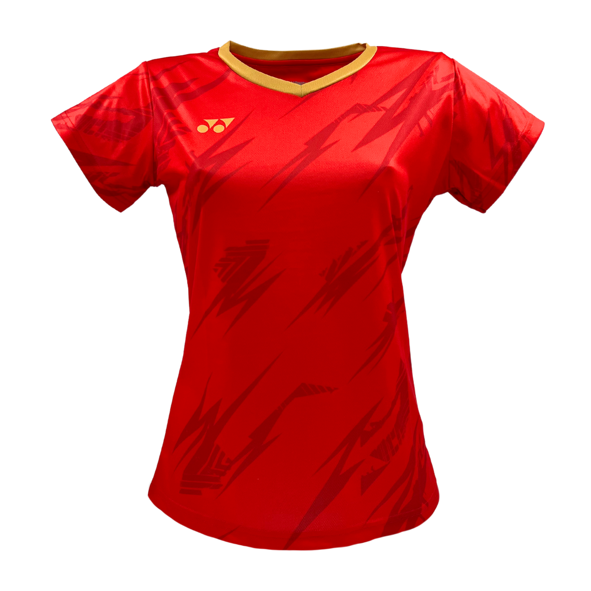 Yonex YTL8 T-Shirt Womens (Red/Gold) Red Gold Clothing Yonex