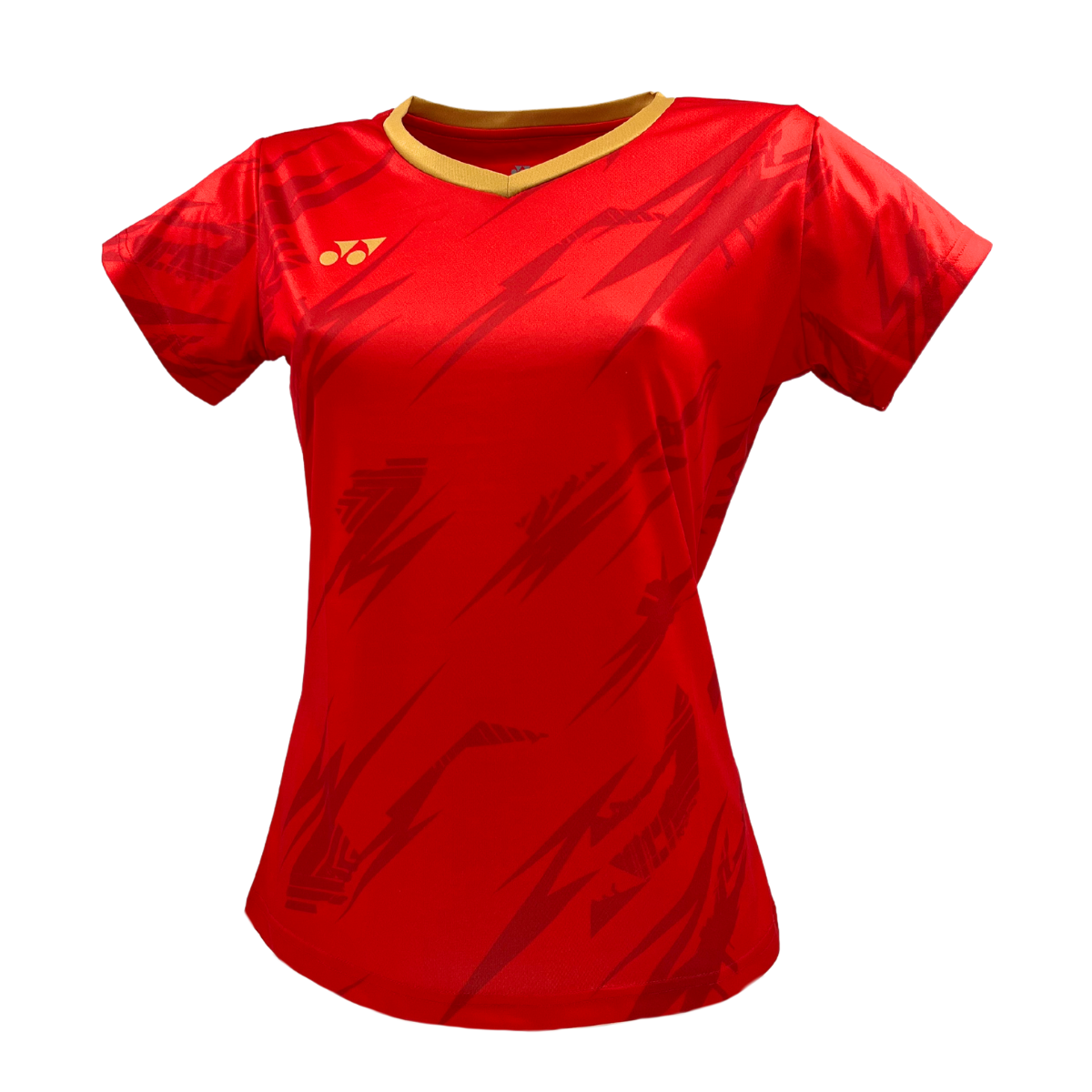 Yonex YTL8 T-Shirt Womens (Red/Gold) Clothing Yonex