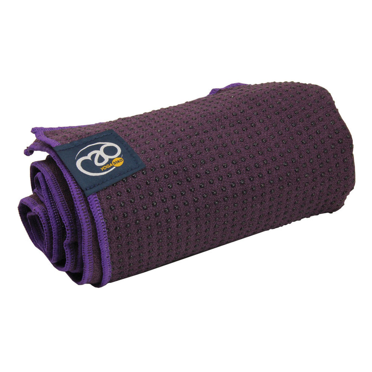 Grip Dot Yoga Towel Aubergine 183 cm (L) x 60 cm (W) Towels Fitness-Mad