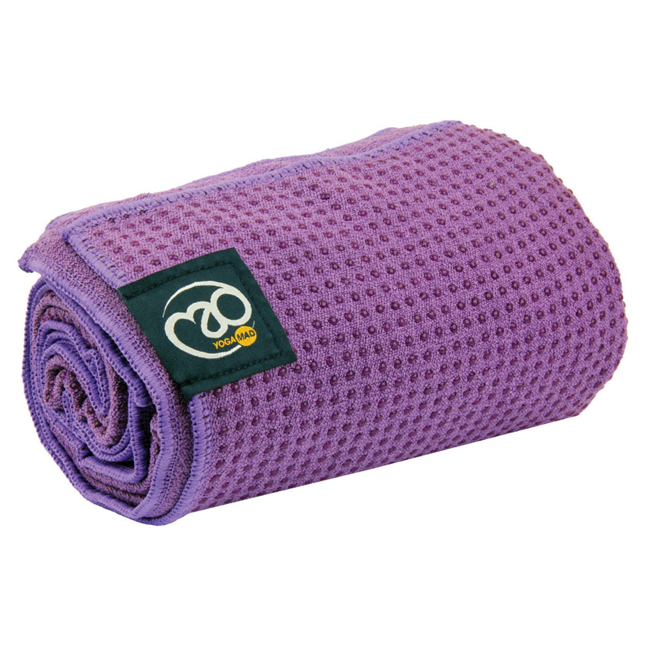 Grip Dot Yoga Towel Purple 183 cm (L) x 60 cm (W) Towels Fitness-Mad