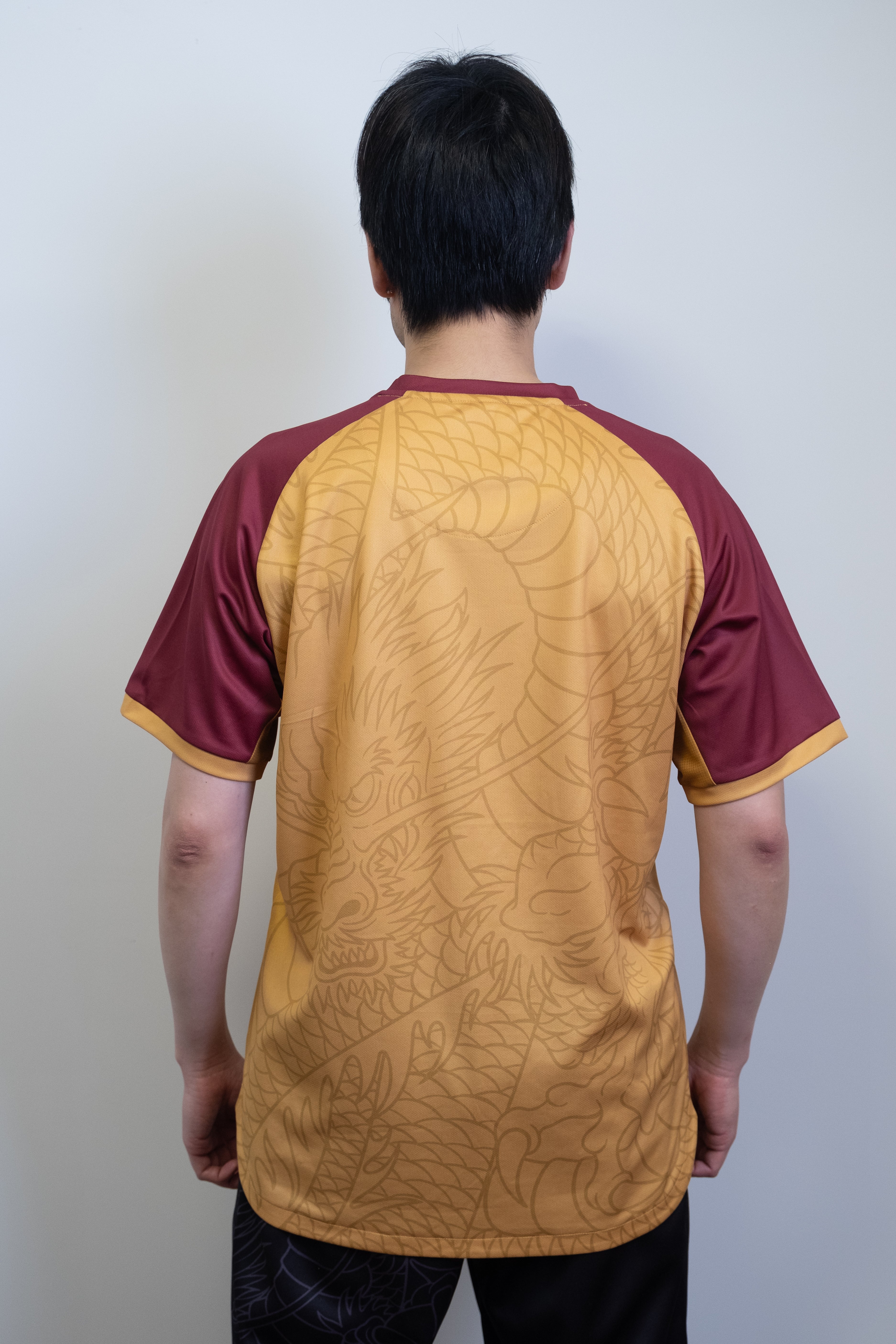 Yonex Linear Dragon CNY2024 Tournament Shirt GTB Mens Gold