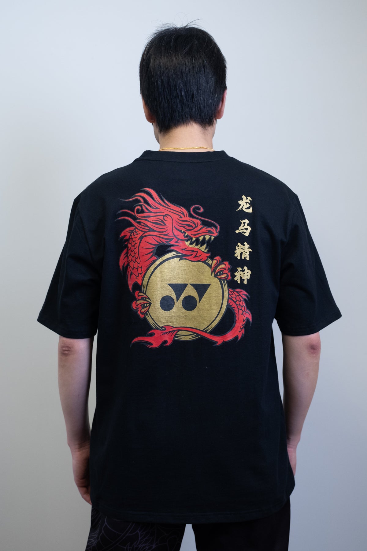 Yonex Red Dragon Cotton T-Shirt Unisex - Red (TSA) Clothing Yonex
