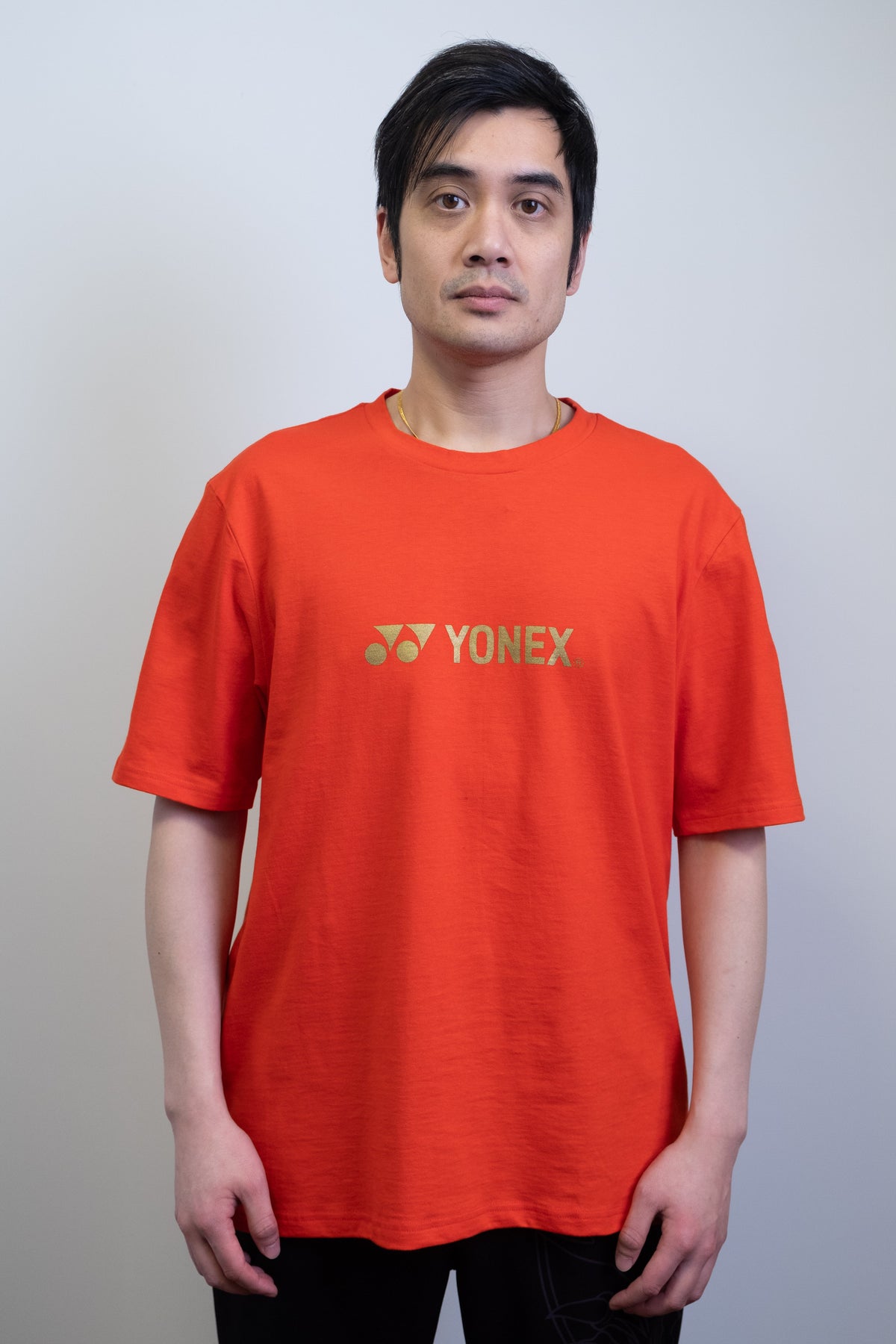 Yonex Red Dragon Cotton T-Shirt Unisex - Red (TSA) Clothing Yonex