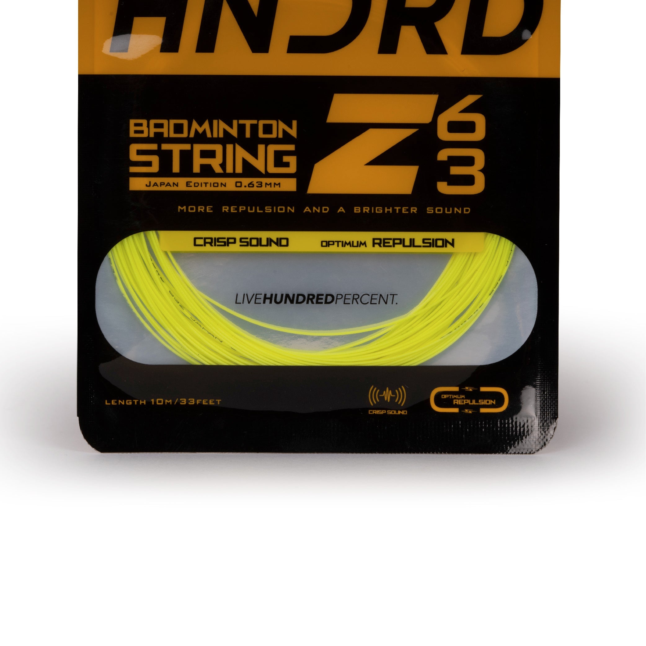 Hundred 63 Z Badminton String HBAA-2M042-3 String (Packs) Hundred