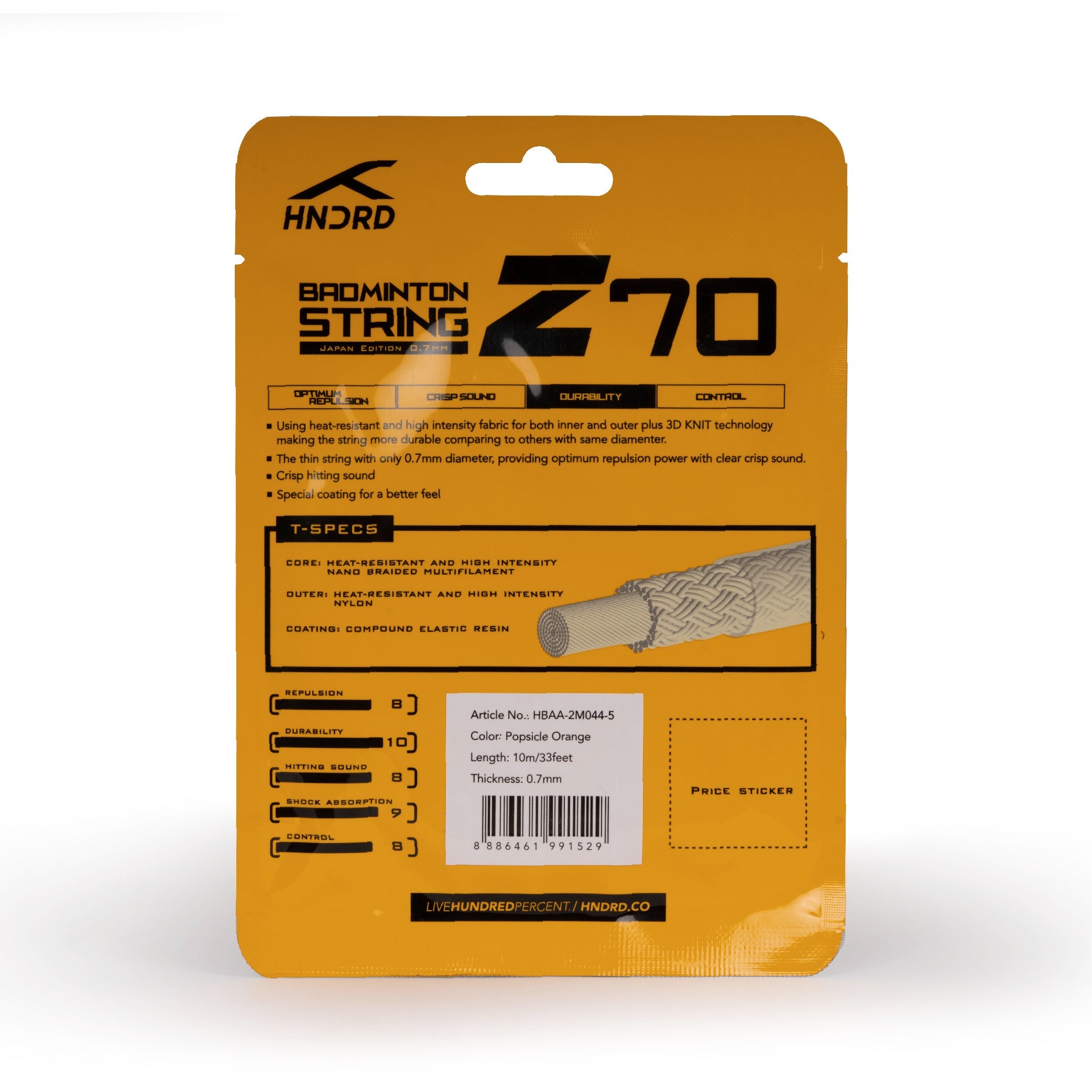 Hundred 70 Z Badminton String HBAA-2M044-5 String (Packs) Hundred