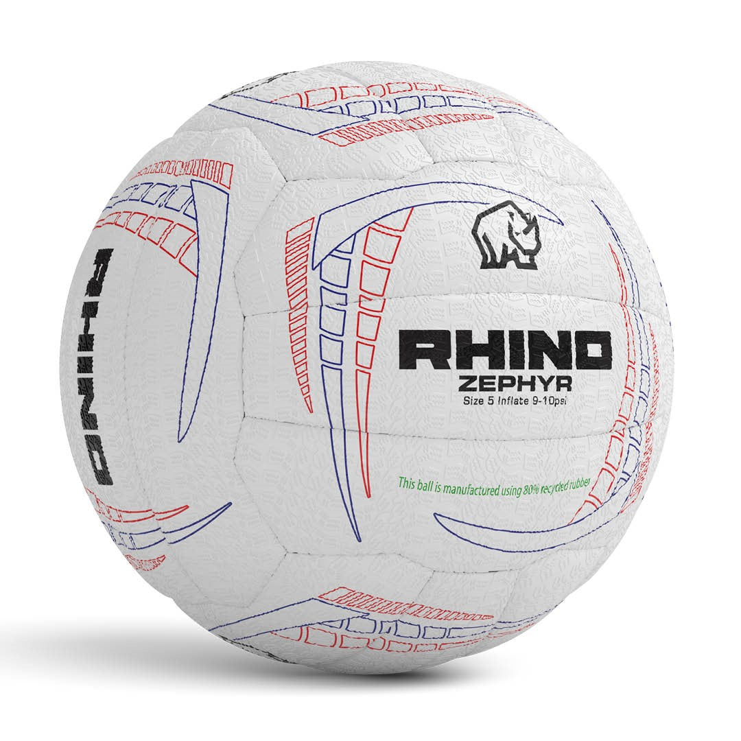 Rhino Zephyr Training Netball Individual, White