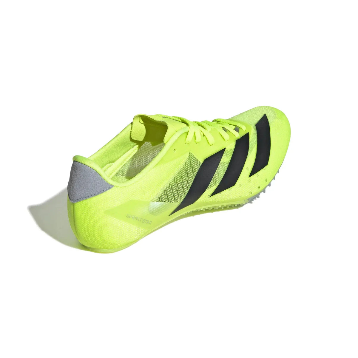 Adidas Adizero Sprintstar Running Shoe, Lucid Lemon/Black, detail view