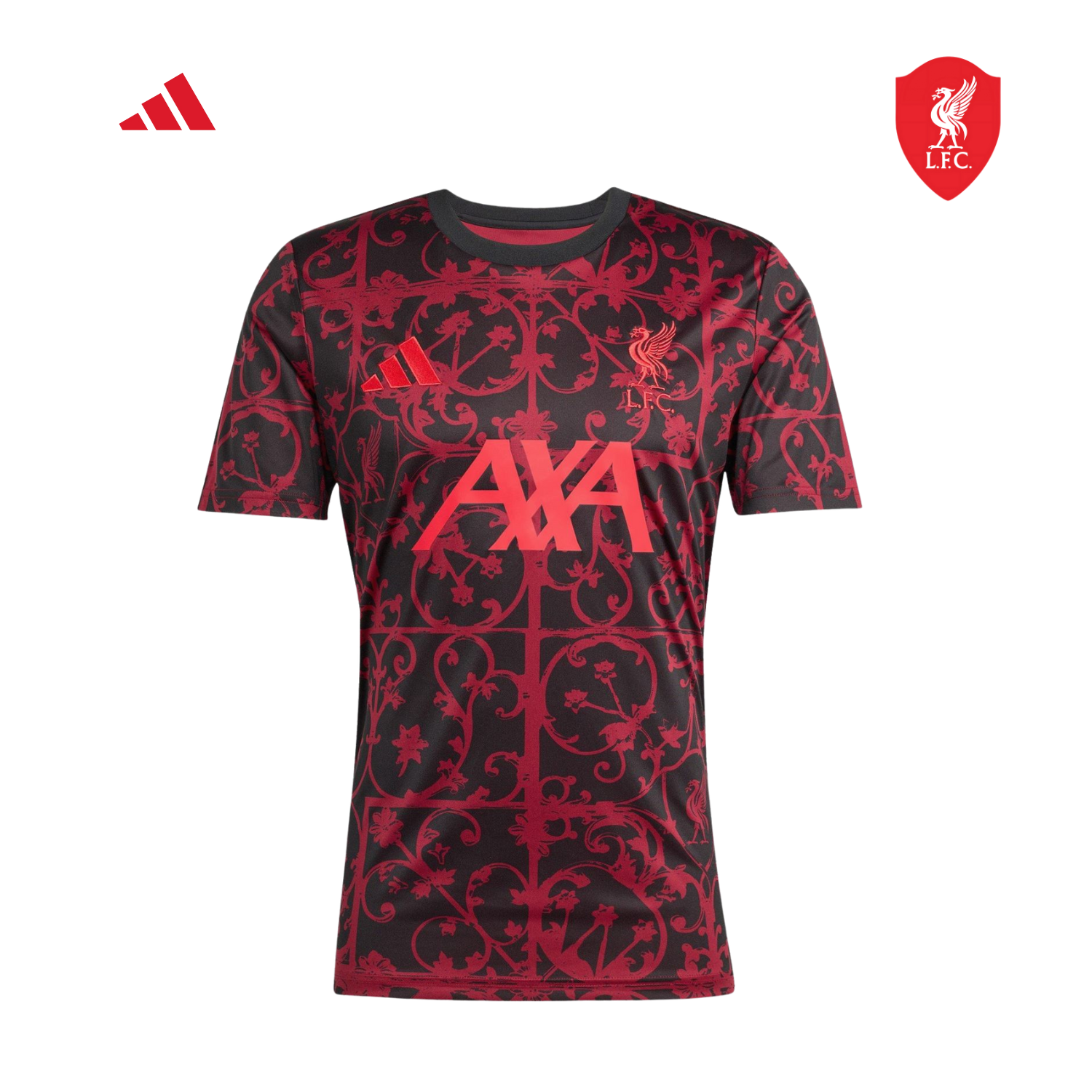 Adidas Liverpool F.C. 25/26 Pre-Match T- Shirt Men - Black/Purple Clothing Adidas
