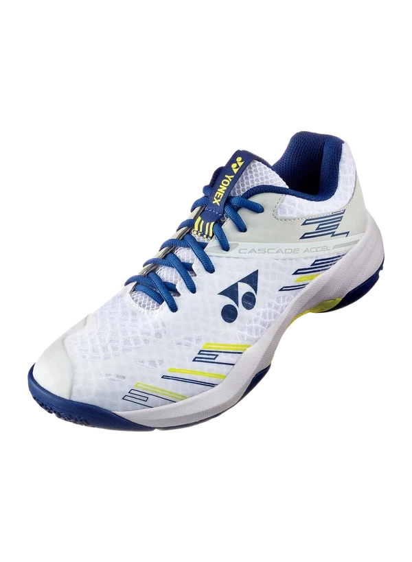 Yonex Power Cushion Cascade Accel Badminton Shoes - White/Navy (SHBCA1EX) Badminton Shoes Yonex
