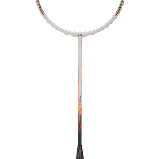 Hundred Atomic X 100 Pro 3U Badminton Racket - White/Dark Grey Badminton Rackets Hundred