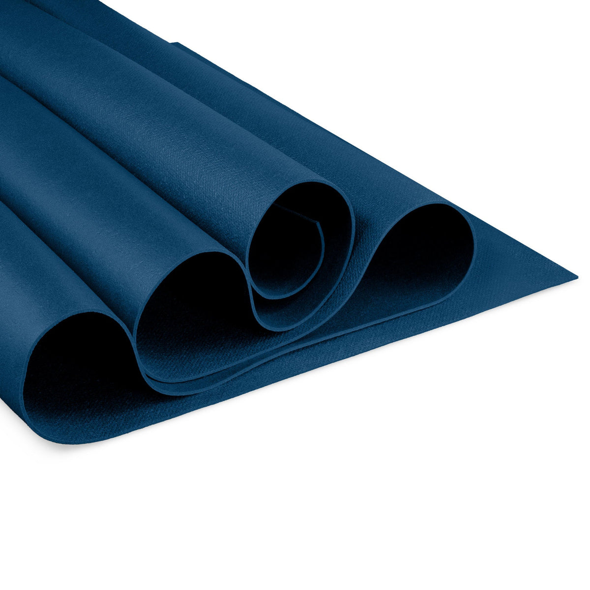Yoga-Mad foldable travel yoga mat, blue, folded