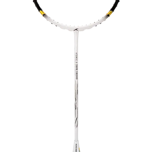 Hundred Atomic X Dark Sword 4U Badminton Racket - White/Black