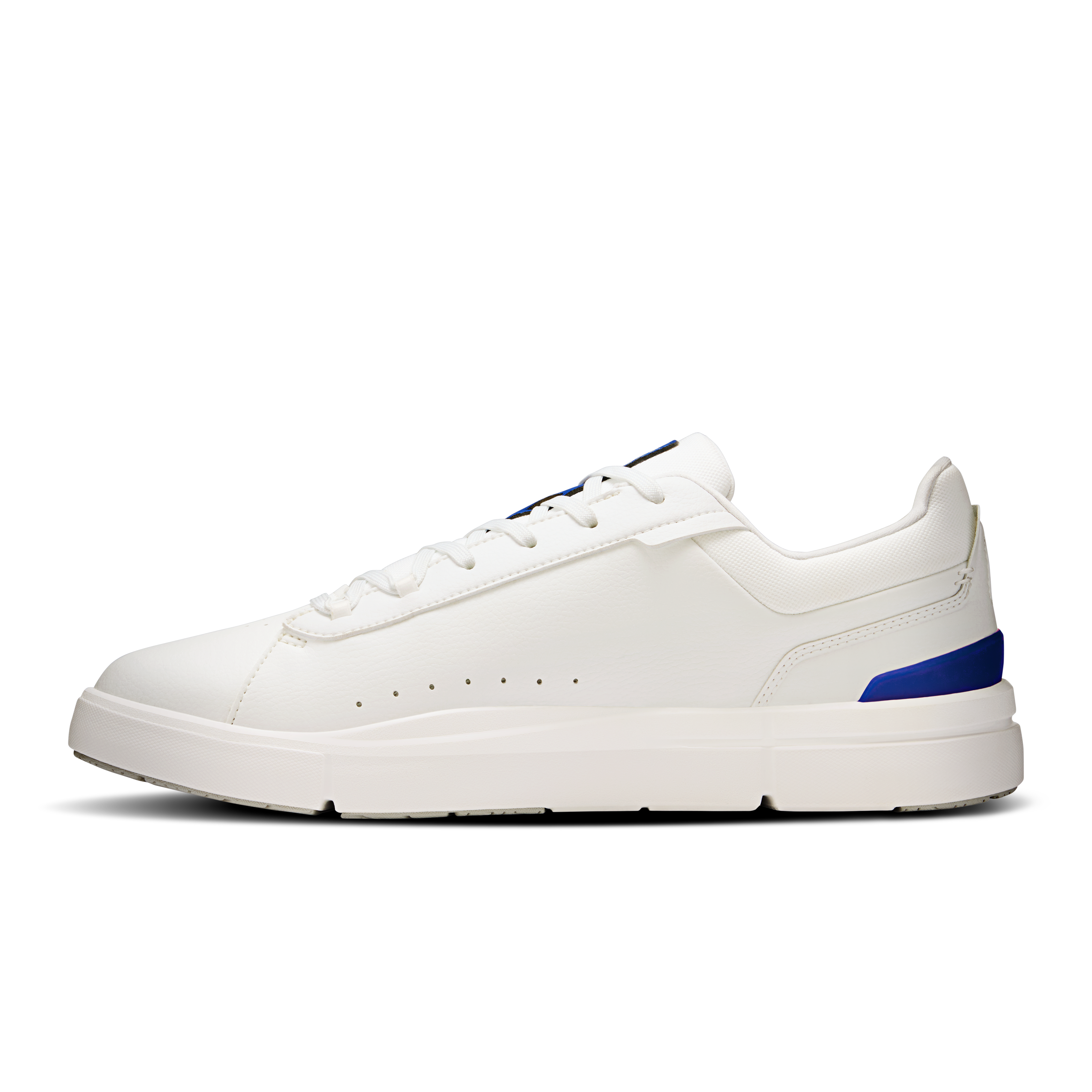 On Running The Roger Advantage Tennis Shoe Men - White/Blue Tennis Shoes On Running