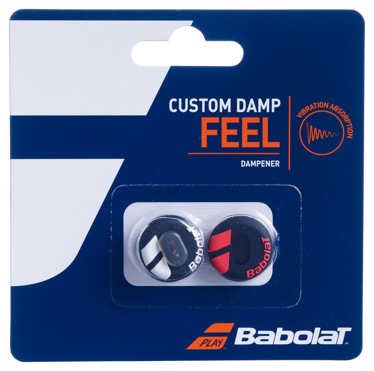 Babolat Custom Damp X2 700040 BLACK FLUO RED Twin Pack Clearance Babolat