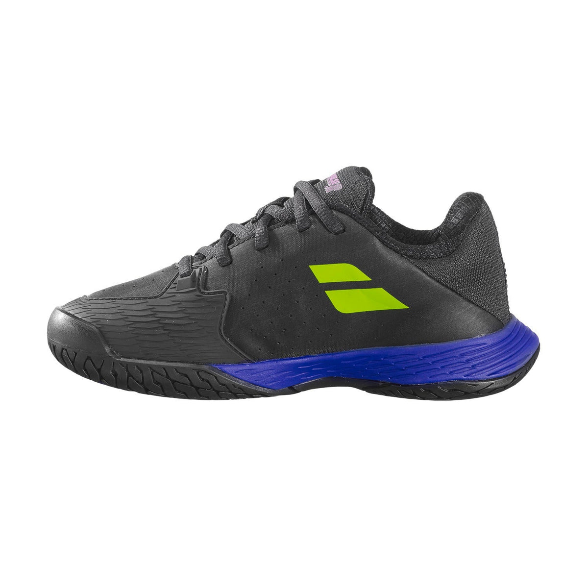 Babolat Propulse Junior All Court Tennis Shoe Boy, Black/Blue, back view