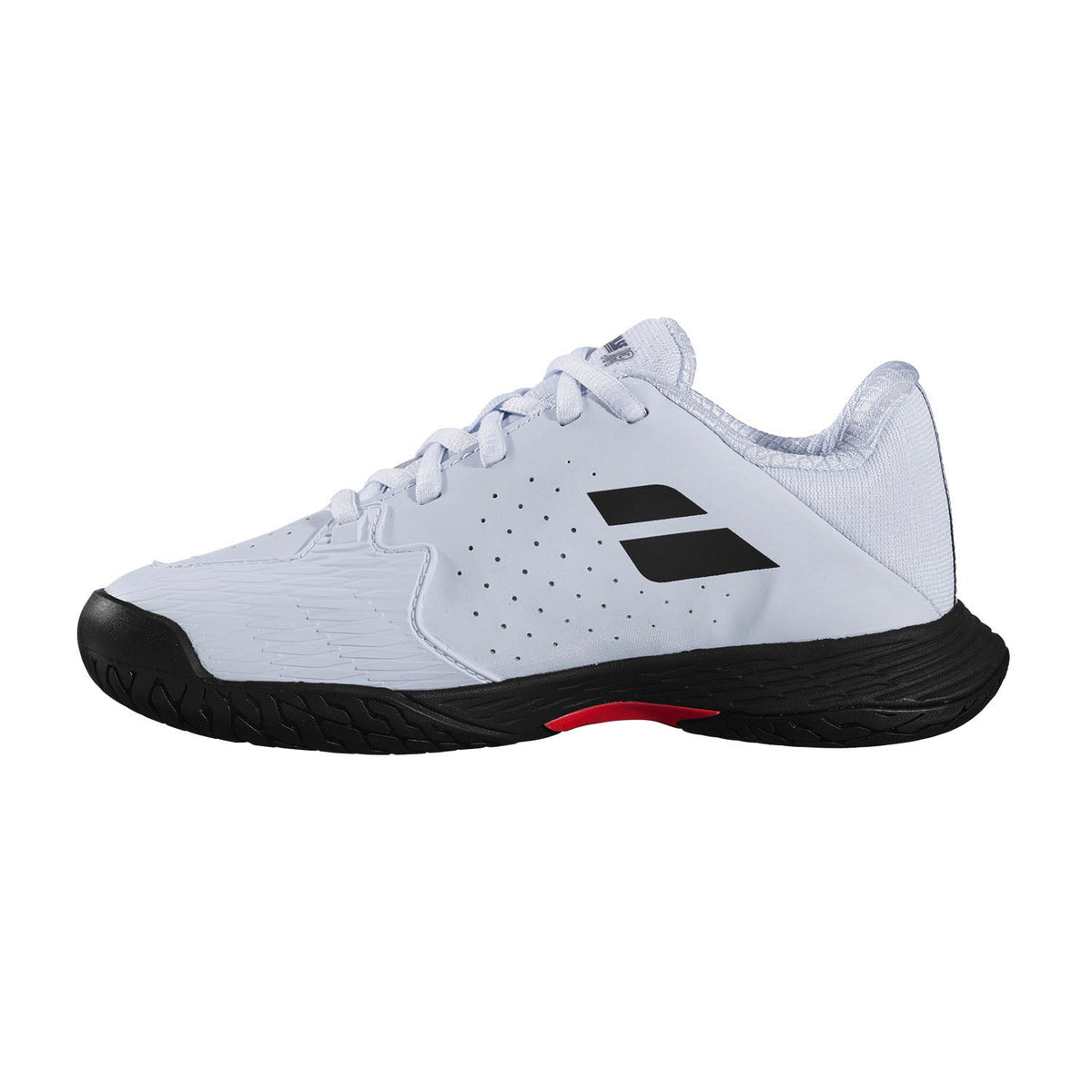 Babolat Propulse Junior 3 All Court Junior Tennis Shoes, Illusion Blue/Black, back view