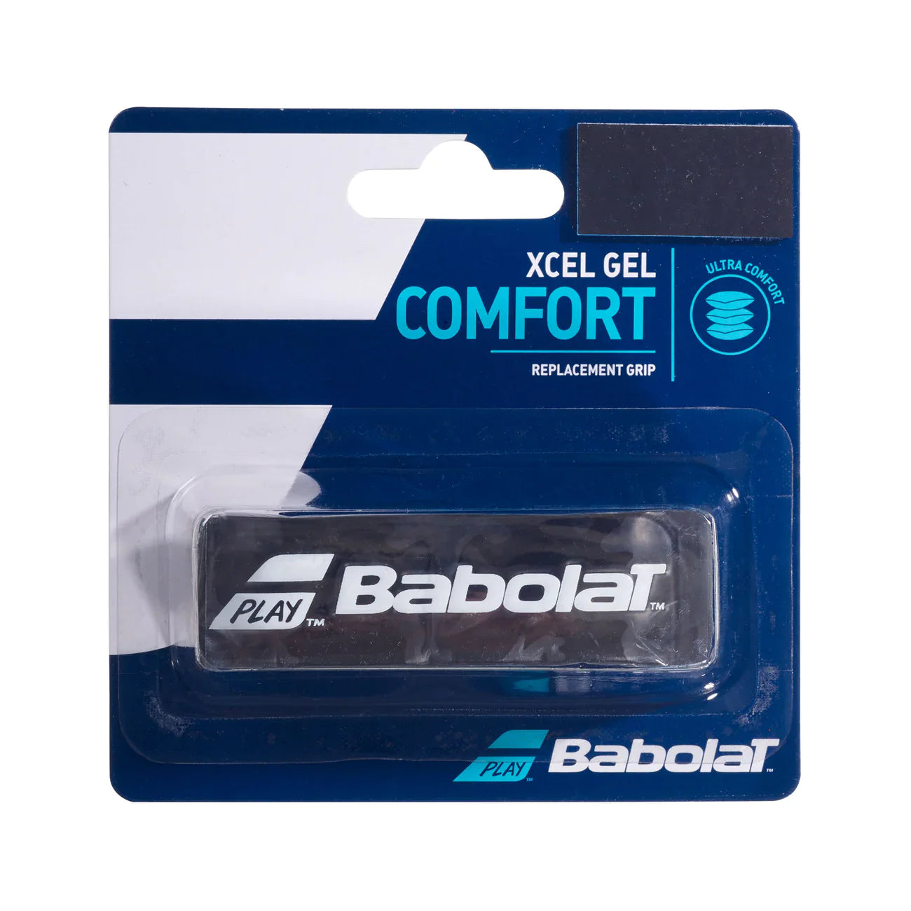 Babolat Xcel Gel Comfort Tennis Grips (Single) Black Replacement Grips Babolat