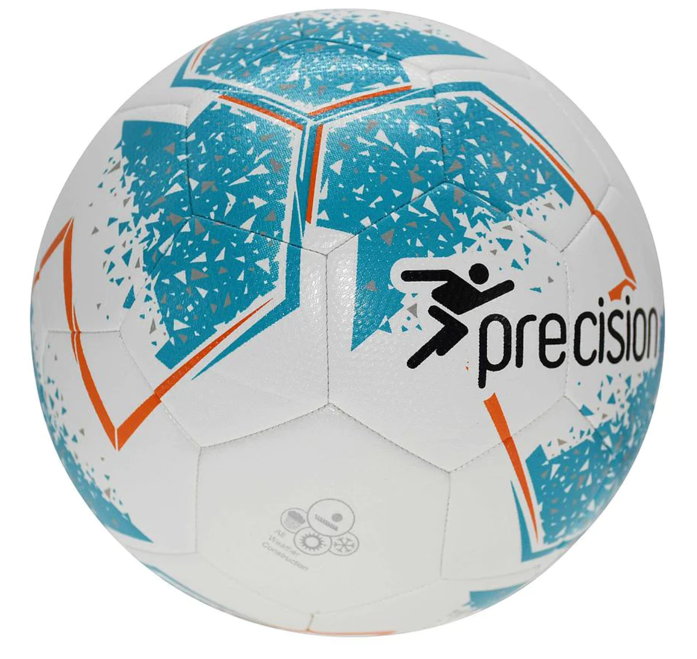 Precision Fusion IMS Training Ball Multi Colour White Cyan Orange Grey Footballs Precision