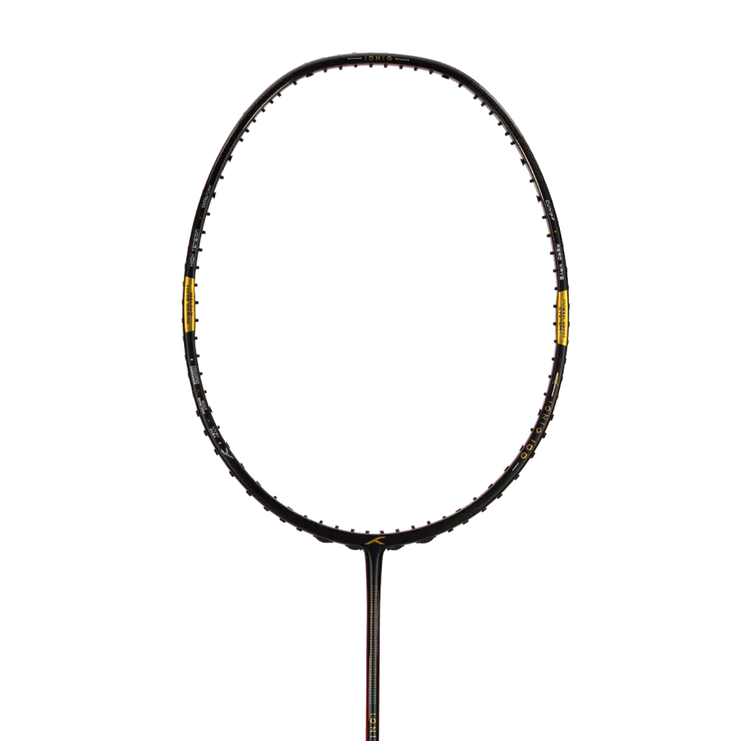 Hundred Ioniq 100 3U Badminton Racket - Black/Red Badminton Rackets Hundred