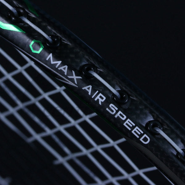 Ashaway Phantom X-Shadow Badminton Racket (Strung) - Black/Green Clearance Ashaway