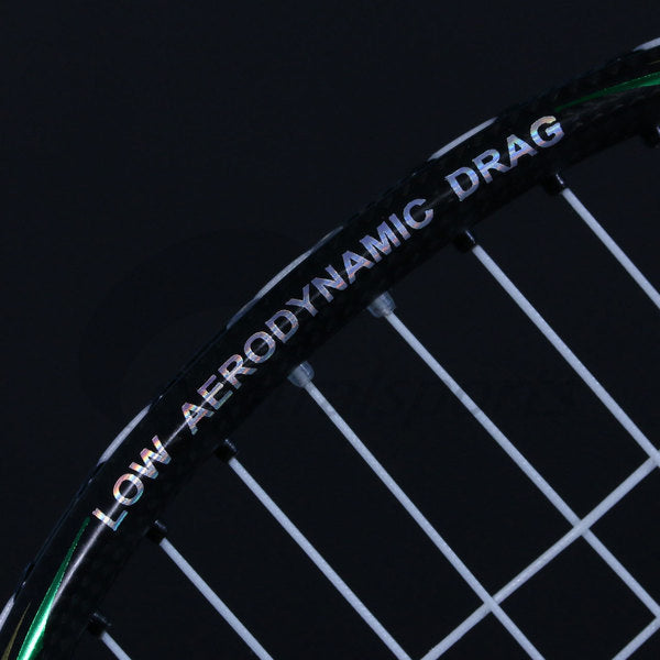 Ashaway Phantom X-Shadow Badminton Racket (Strung) - Black/Green Clearance Ashaway