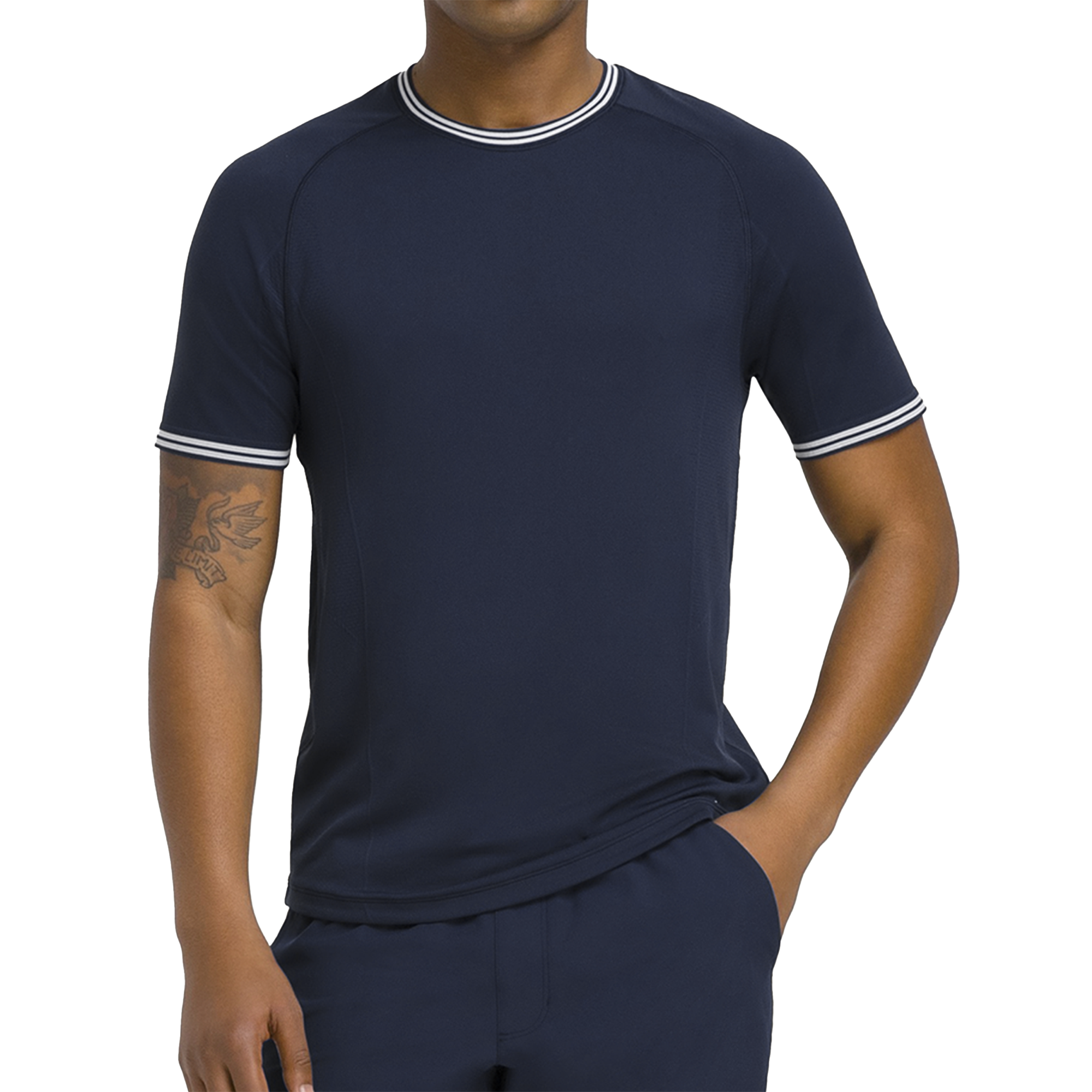 Wilson Court Performance Crew T-Shirt Men - Navy Clothing Wilson