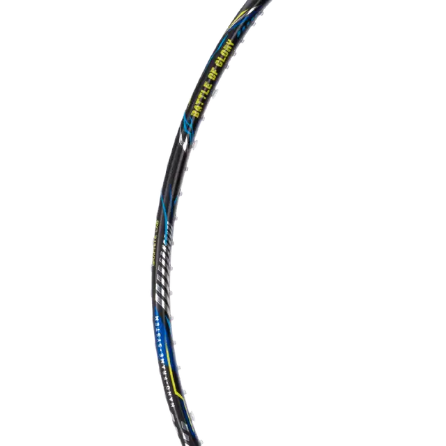 Hundred Battle 600 4U Badminton Racket - Dark Grey/Orange/Silver