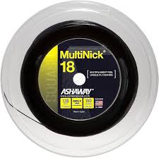 Ashaway MultiNick 18 Squash String, Black