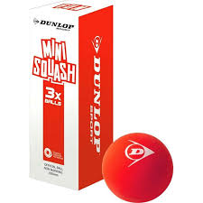 Dunlop Fun Mini Squash ball (box of 3) RED
