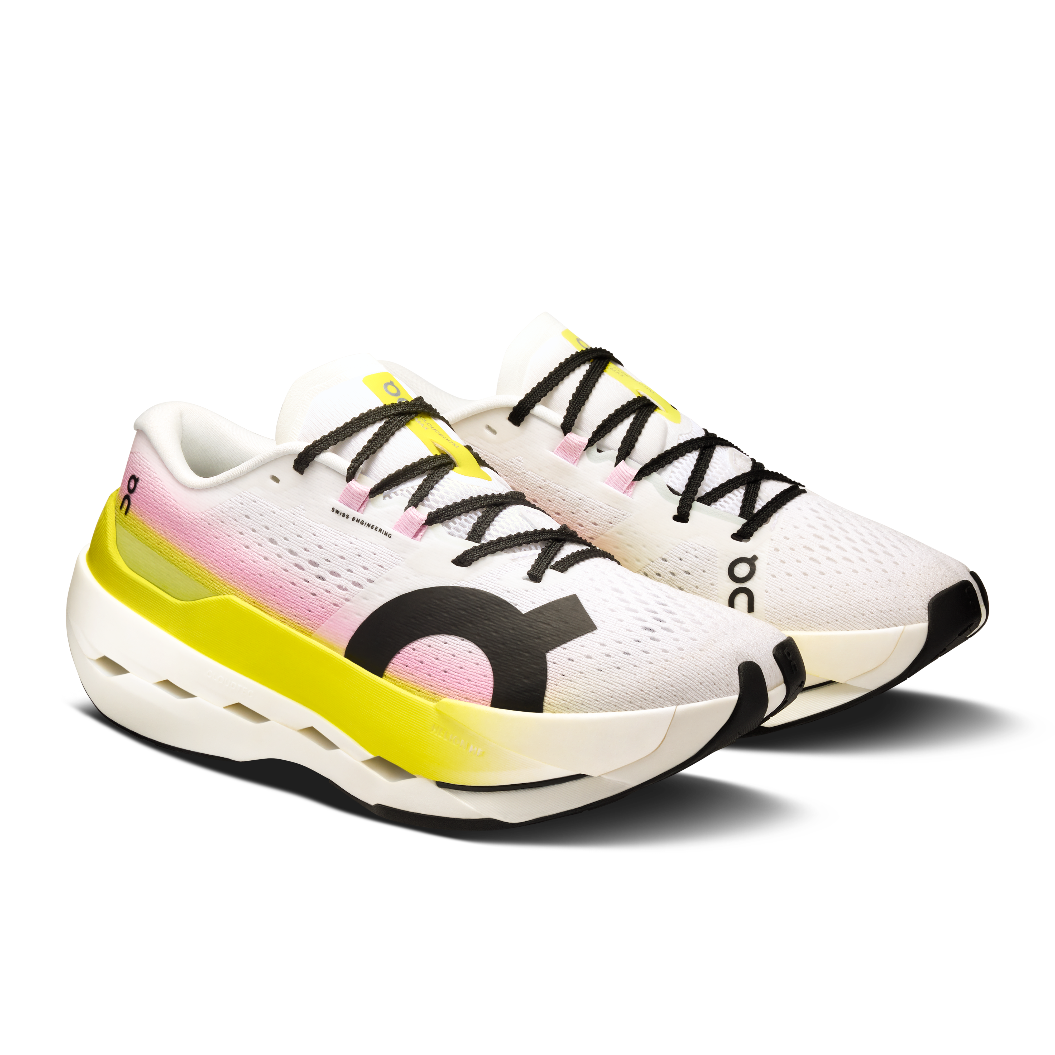 On Running Cloudboom Max Running Shoe Women - White/Yellow Running Shoes On Running