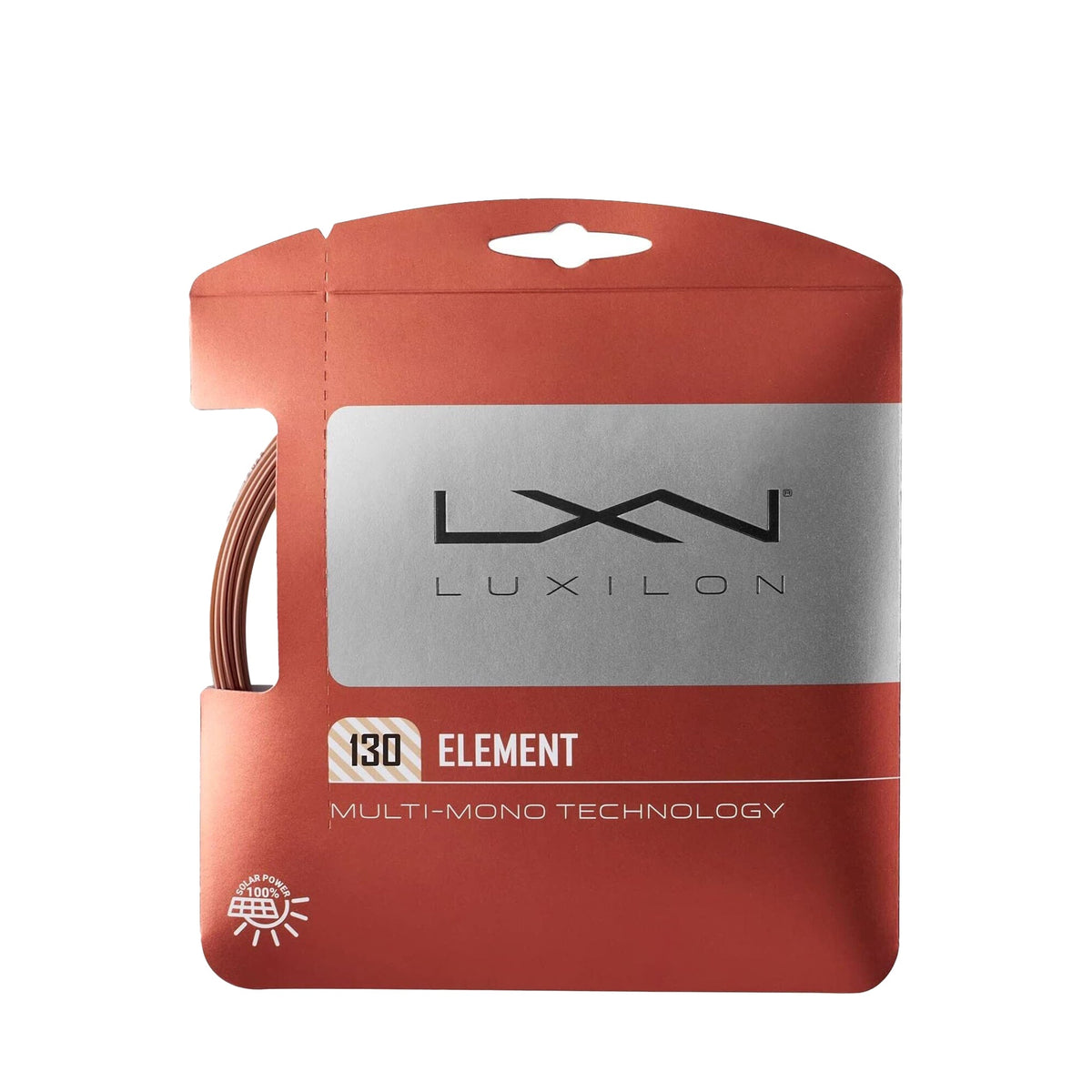Luxilon Element 125 Tennis String Set (Bronze), back view