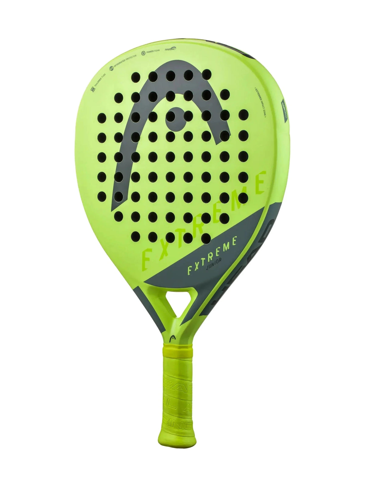 Head Extreme Junior 2023 Padel Racquet, Green, back view