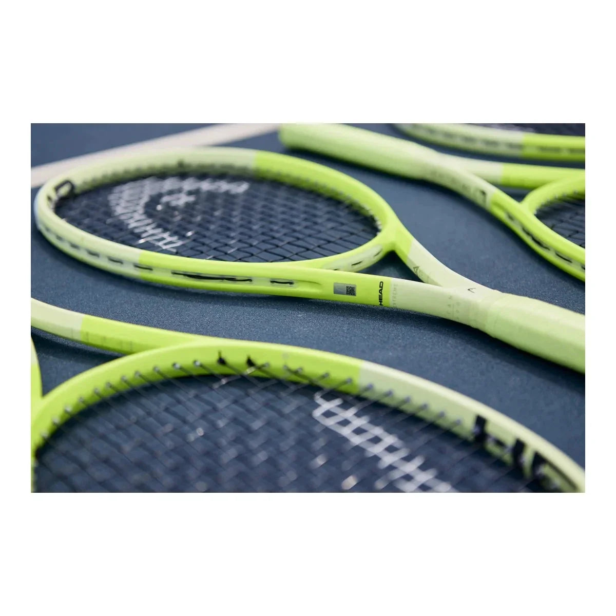 Head Extreme Team Tennis Racquet, Yellow/Green, detail view