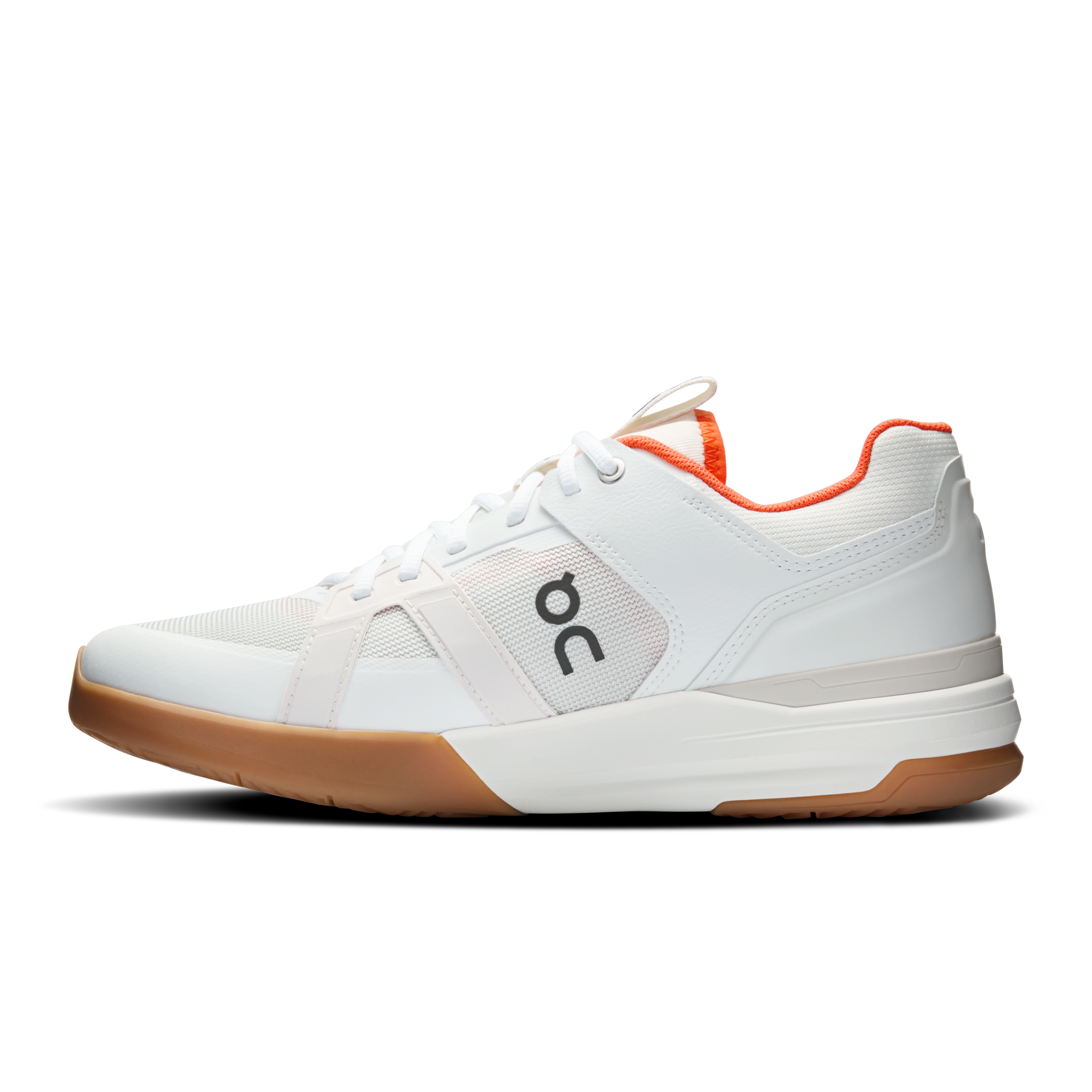 On Running The Roger Clubhouse Pro Tennis Shoe Men - White/Orange Tennis Shoes On Running
