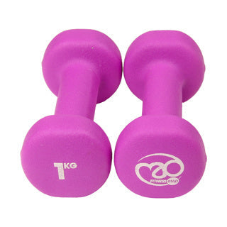 Fitness Mad Neoprene Dumbbells Purple FDBELL1 Exercise & Fitness Fitness Mad
