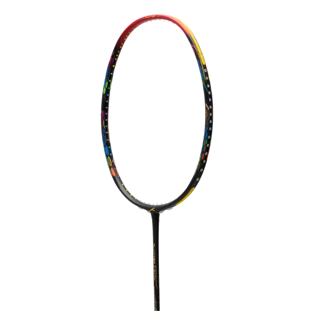 Hundred Flutter 7 Attack 4U Badminton Racket - Black/Red Badminton Rackets Hundred