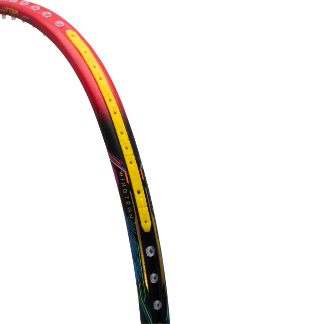 Hundred Flutter 7 Attack 4U Badminton Racket - Black/Red Badminton Rackets Hundred