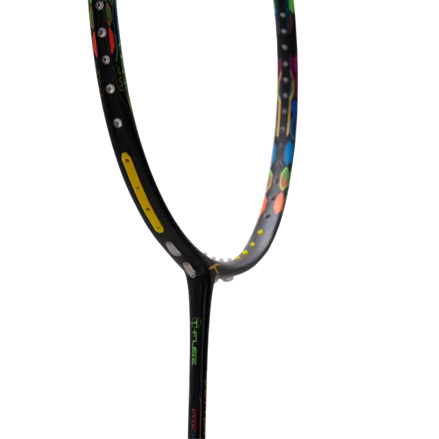 Hundred Flutter 7 Attack 4U Badminton Racket - Black/Red Badminton Rackets Hundred