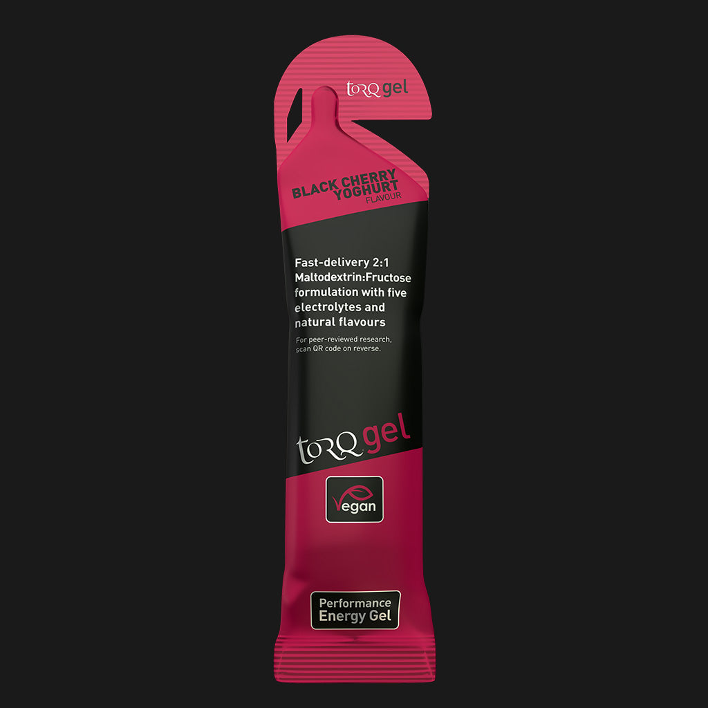 Torq Energy Gels (Single) Black Cherry Yoghurt Black Cherry Yoghurt Clearance Torq