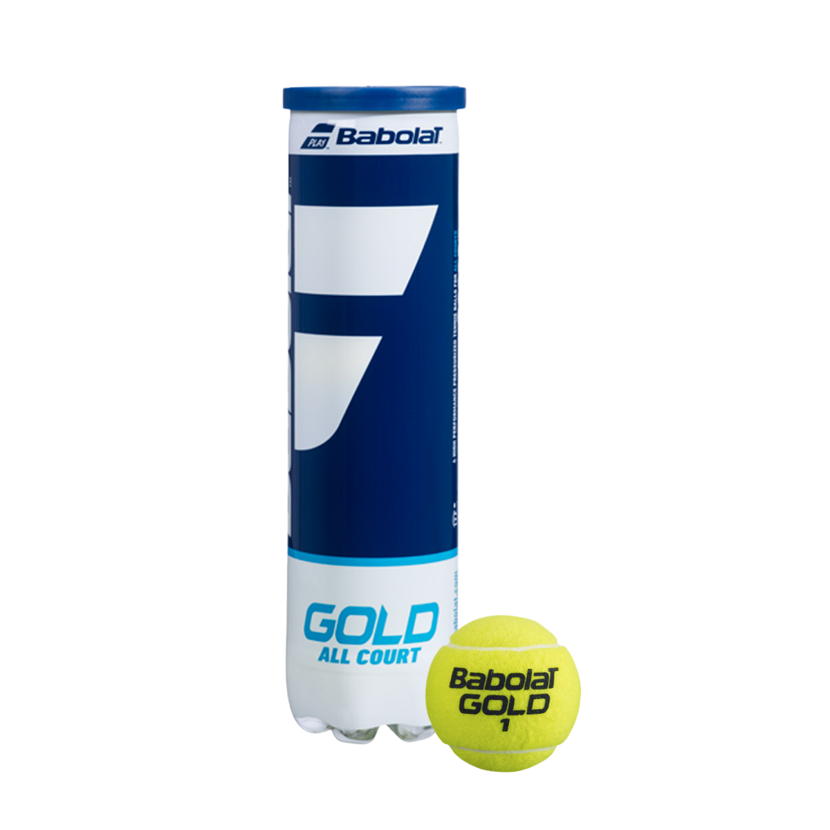 Babolat Gold All Court Tennis Ball (4 ball tube) Tennis Balls Babolat
