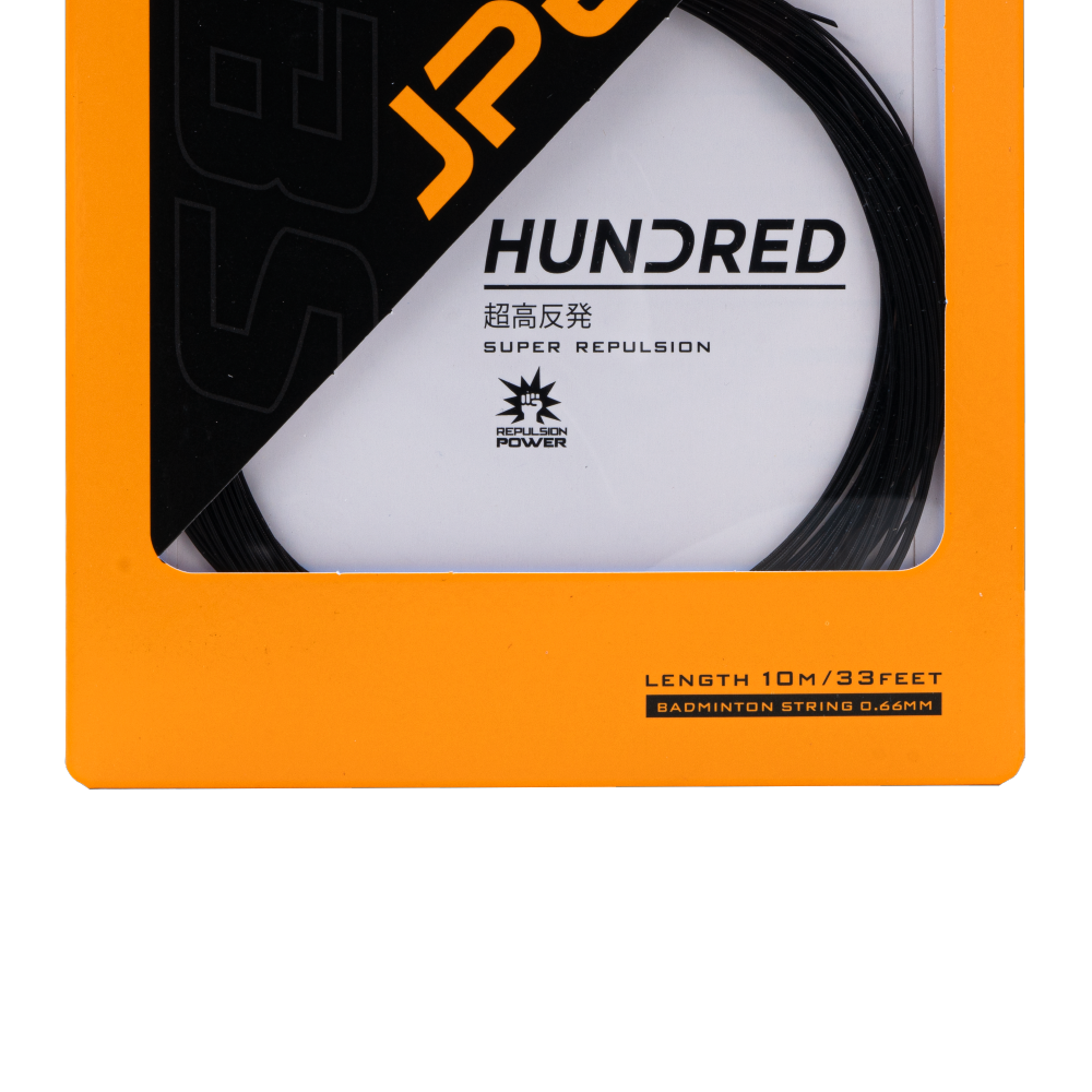 Hundred JP66 Badminton String Set - Graphite Black (HBAA-2M156-1) Badminton String Hundred