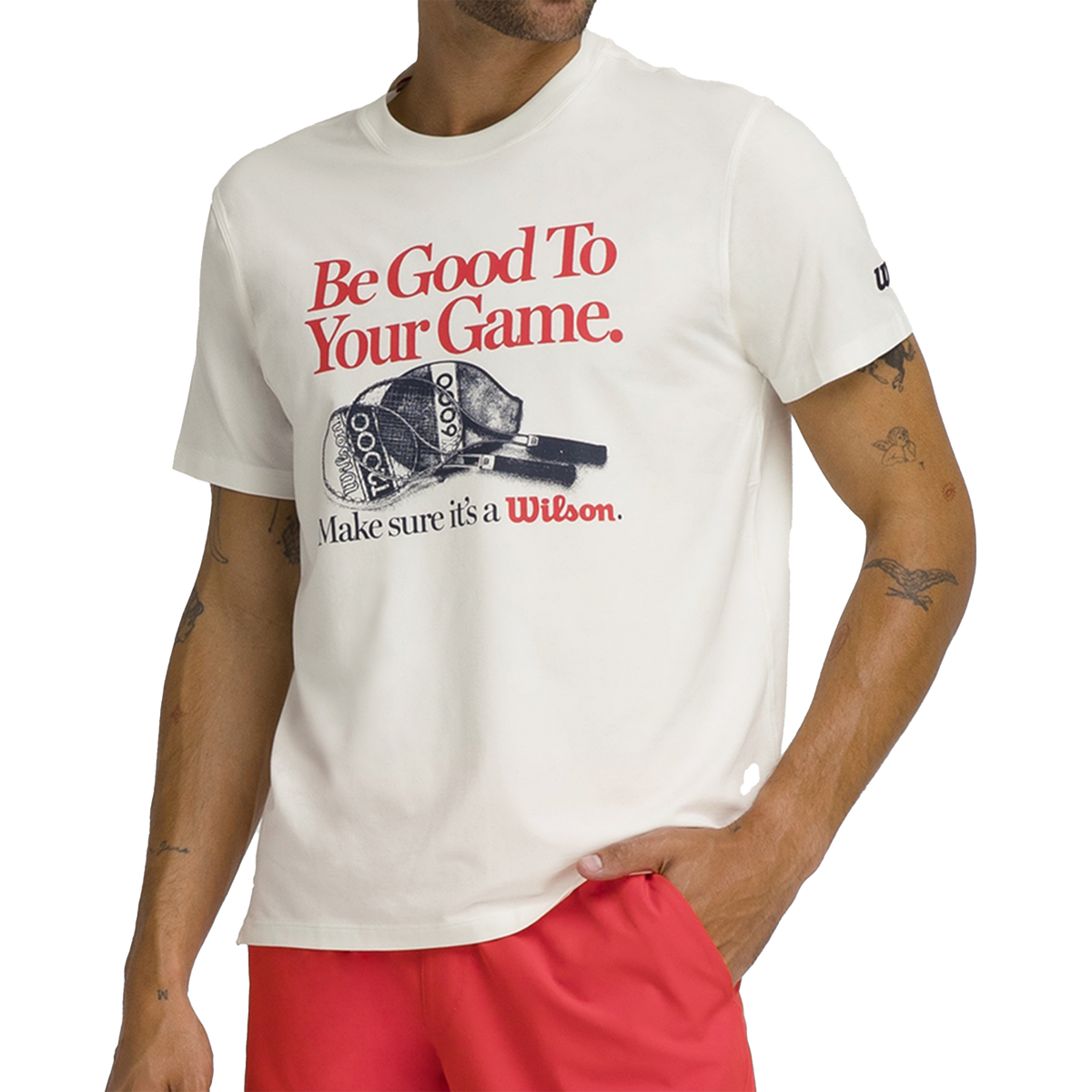 Wilson Easy Street T-Shirt Men, Sandrift, back view