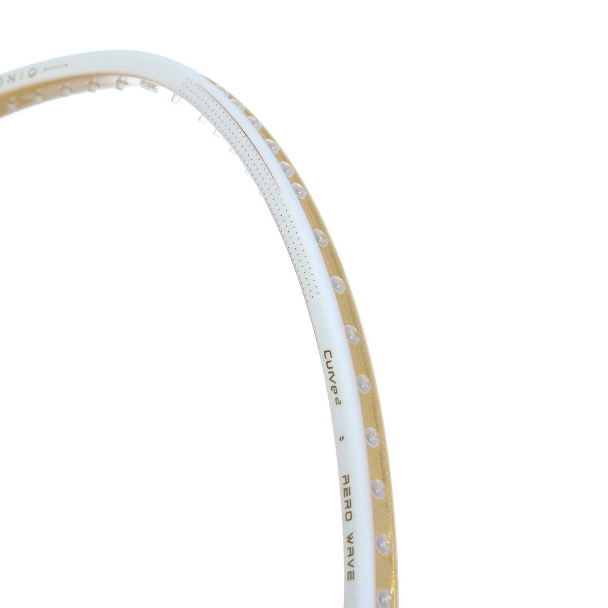 Hundred Ioniq 100 4U Badminton Racket - White/Gold Badminton Rackets Hundred