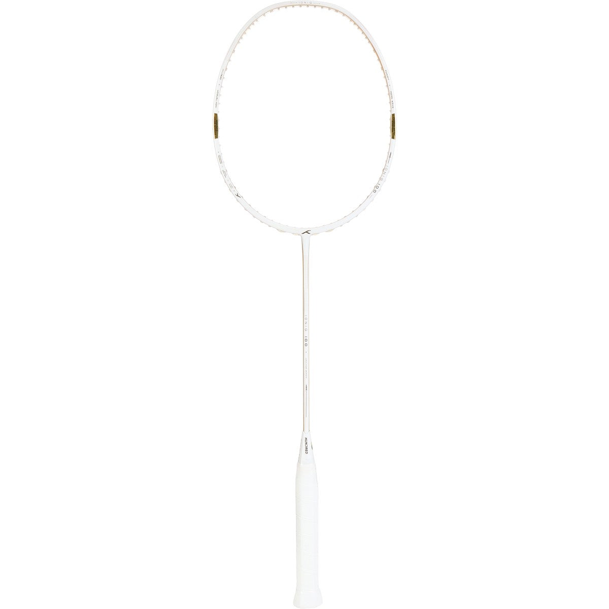 Hundred Ioniq 100 4U Badminton Racket - White/Gold Badminton Rackets Hundred