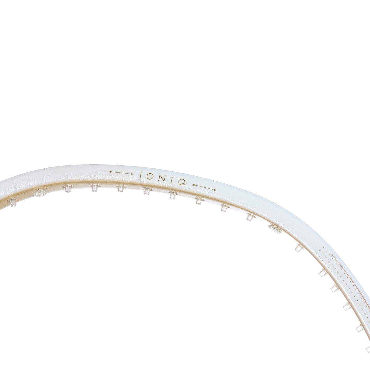 Hundred Ioniq 100 4U Badminton Racket - White/Gold Badminton Rackets Hundred