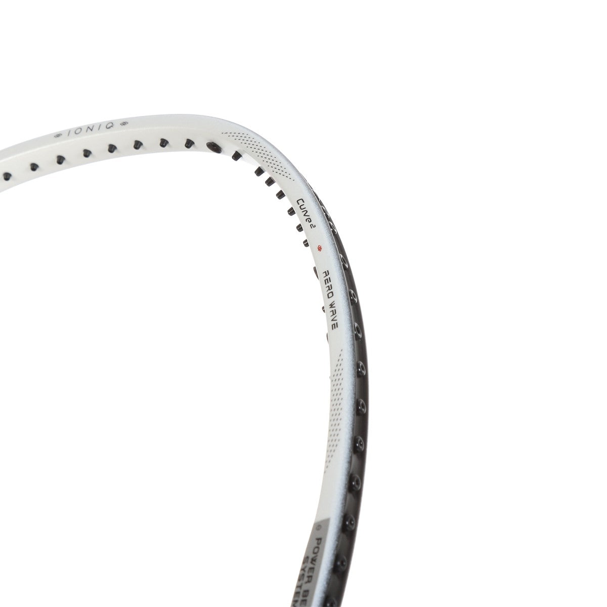 Hundred Ioniq 80 4U Badminton Racket - White/Black Badminton Rackets Hundred