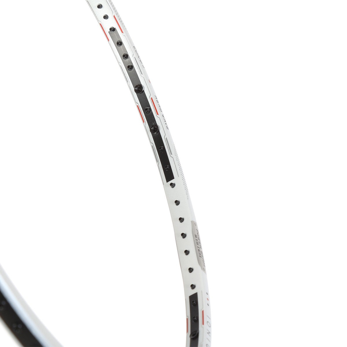 Hundred Ioniq 80 4U Badminton Racket - White/Black Badminton Rackets Hundred