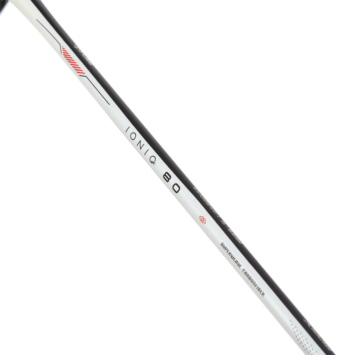 Hundred Ioniq 80 4U Badminton Racket - White/Black Badminton Rackets Hundred