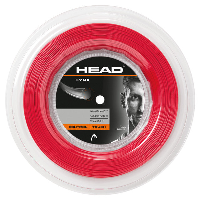 Head Lynx 17 200m Tennis String Reel RED 125 String (Reel) Head