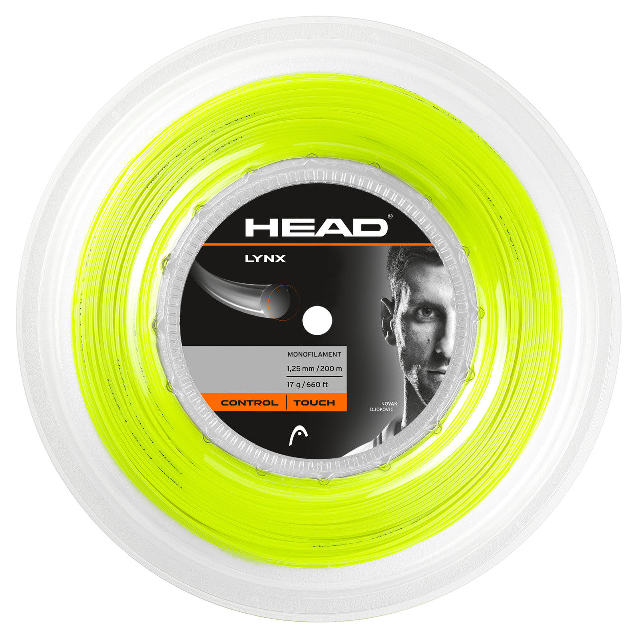 Head Lynx 17 200m Tennis String Reel YELLOW 125 String (Reel) Head